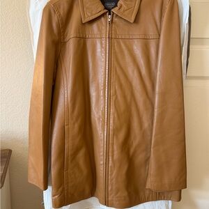 Chico's Camel Leather Jacket